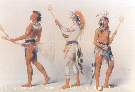 北米先住民族のラクロス