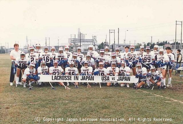 日本初のラクロス試合に臨む選手たち